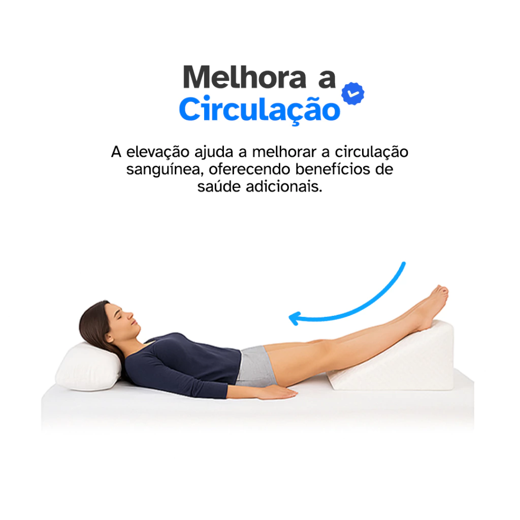 Uso do travesseiro triangular para leitura e descanso